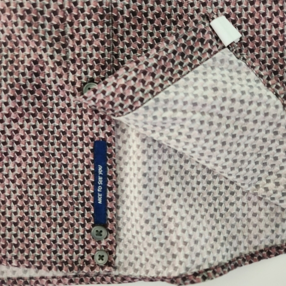 HAUPT Patterned Button-Down Shirt 16 1/2 (large) - Picture 5 of 12